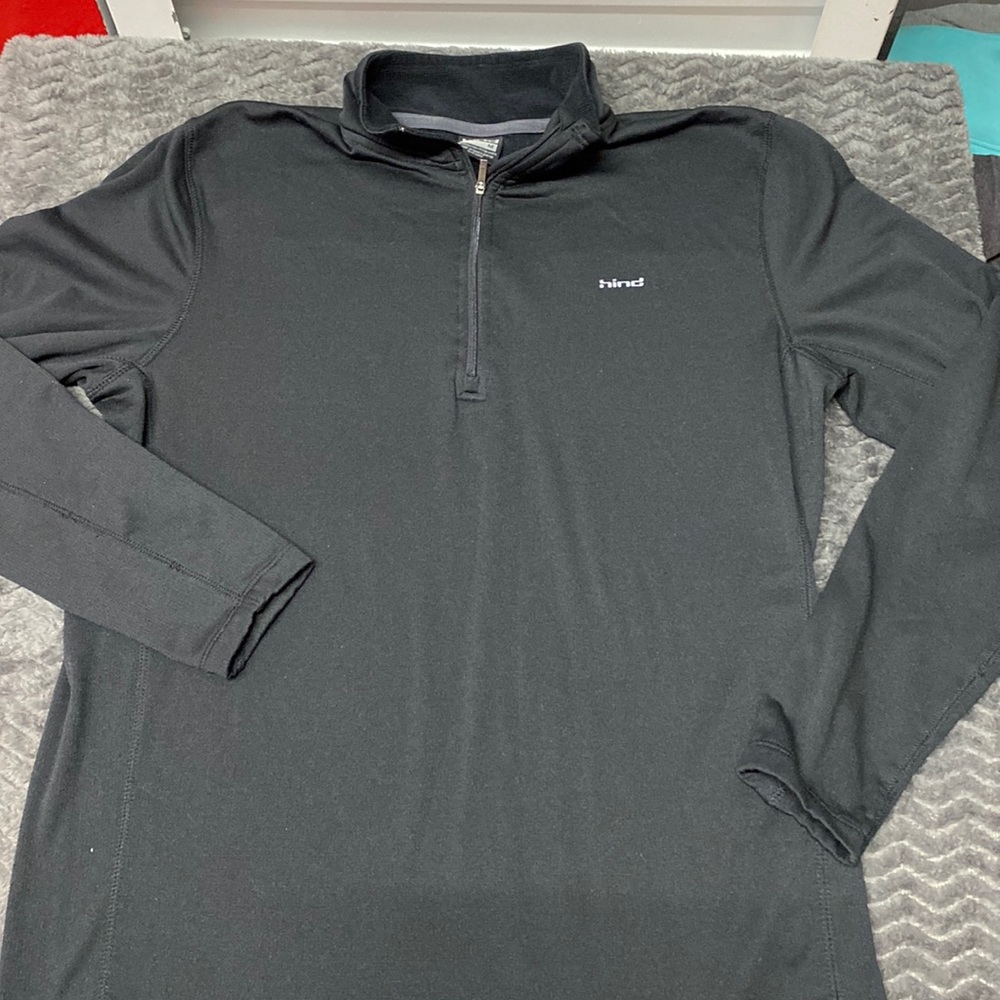 Hind Performance running top long sleeve 3/4-quarter zip Size medium - Picture 1 of 13